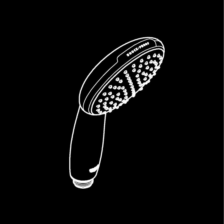 GROHE 27940001 - Ročna prha VITALIO START 110, visokosijajni krom