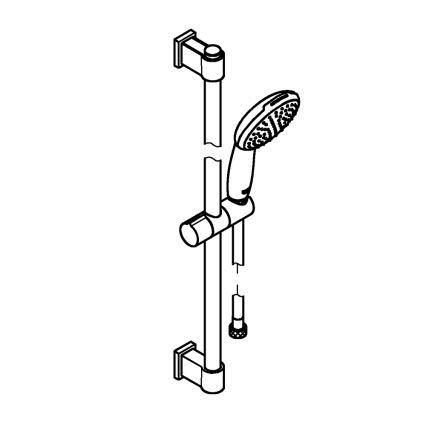 GROHE 27942001 - Pršna garnitura VITALIO START 110 600 mm, sijajni krom
