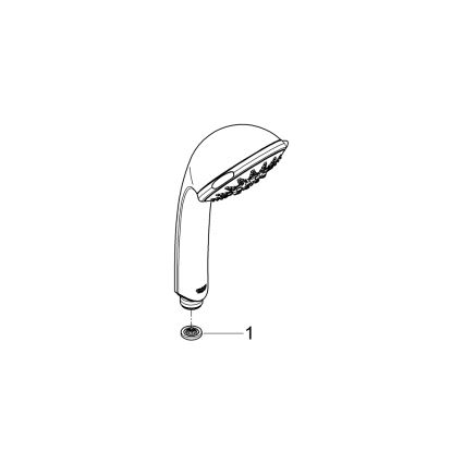 GROHE 28796000 - Ručná sprcha RELEXA 100 Five 100 mm lesklý chróm