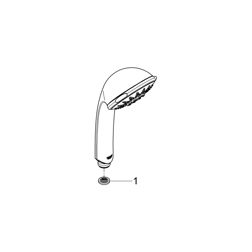 GROHE 28796000 - Ručná sprcha RELEXA 100 Five 100 mm lesklý chróm