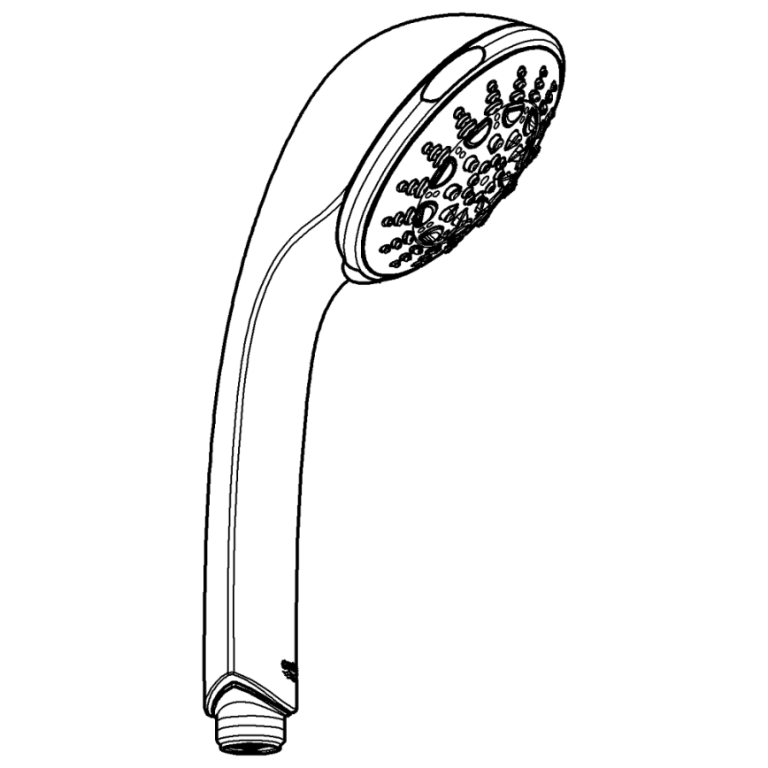 GROHE 28796000 - Ručná sprcha RELEXA 100 Five 100 mm lesklý chróm