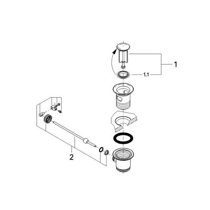 GROHE 28910000 - Odtoková súprava 1 14” lesklý chróm