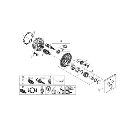 GROHE 29124A00 - Termostatická batéria GROHTHERM SMARTCONTROL grafit