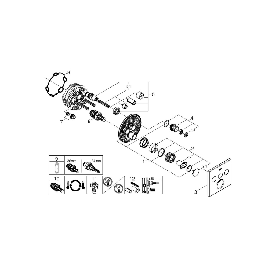 GROHE 29126000 - Termostatická batéria GROHTHERM SMARTCONTROL, lesklý chróm