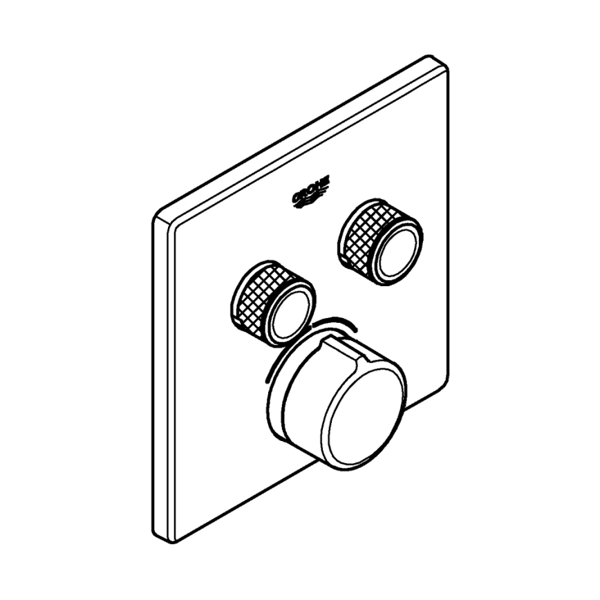GROHE 29148000 - Krytka podomietkovej batérie SMARTCONTROL, lesklý chróm