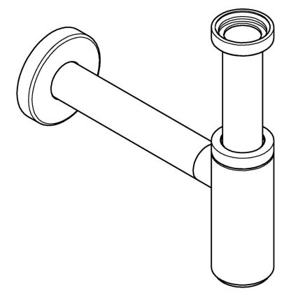 GROHE 295032430 - Sifón DN 32 čierny