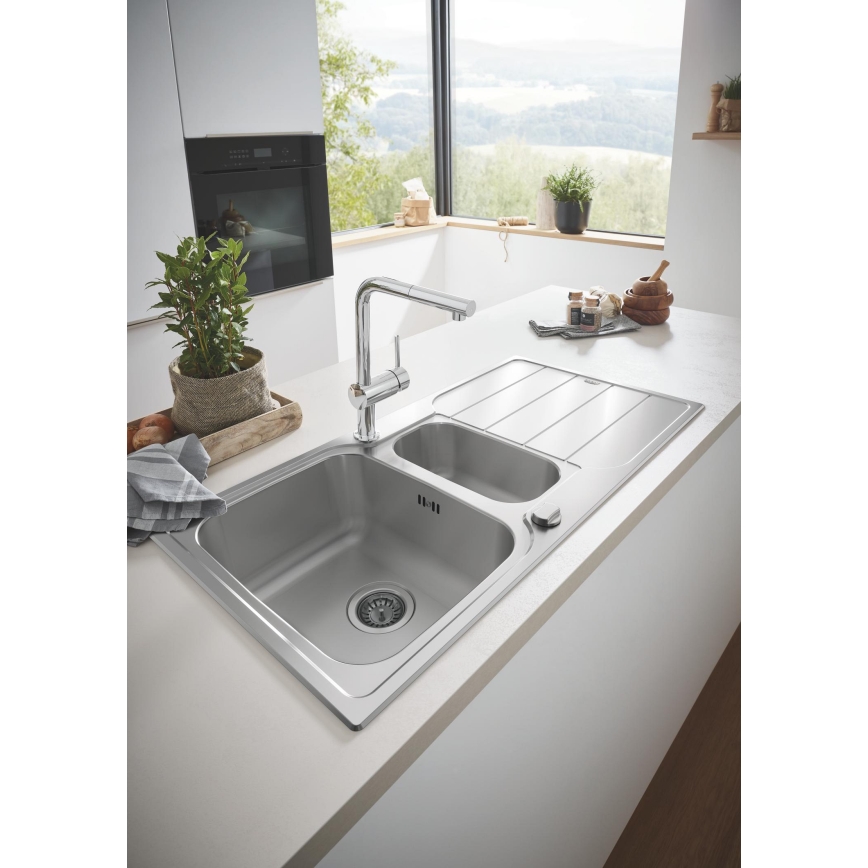 GROHE 30274000 - Drezová batéria L-výpusť lesklý chróm