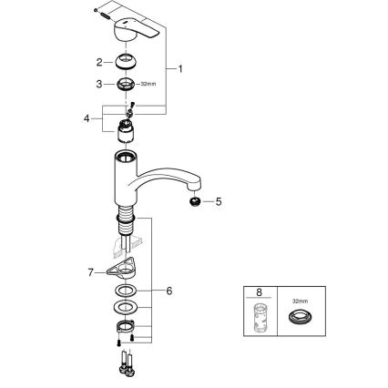 GROHE 30530002 - Kuchynská batéria START lesklý chróm