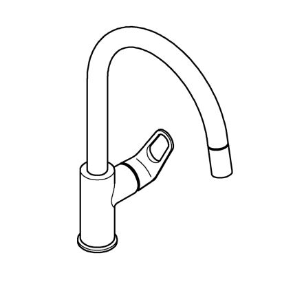 GROHE 30569000 - Drezová batéria START FLOW 357 mm lesklý chróm