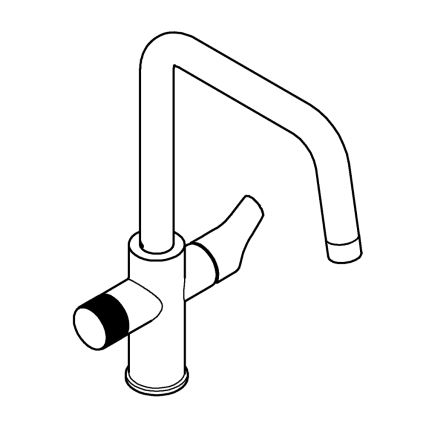 GROHE 30595DC0 - Drezová batéria BLUE PURE, nerezová oceľ