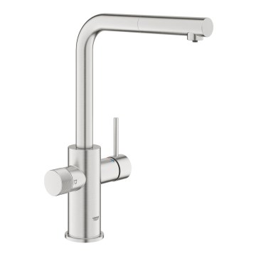 GROHE 30601DC0 - Drezová batéria BLUE PURE s vysúvacou sprchou, nerez