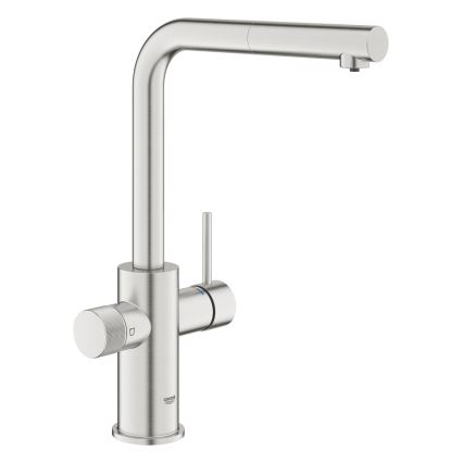 GROHE 30601DC0 - Drezová batéria BLUE PURE s výsuvnou koncovkou, nerez