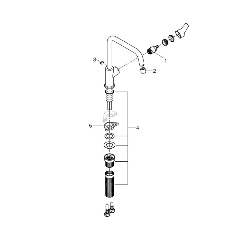 GROHE 30630000 - Drezová batéria START 311 mm lesklý chróm