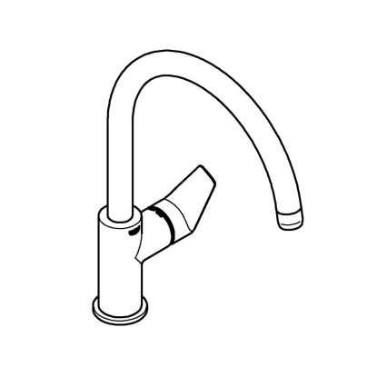 GROHE 31233001 - Drezová batéria START, lesklý chróm