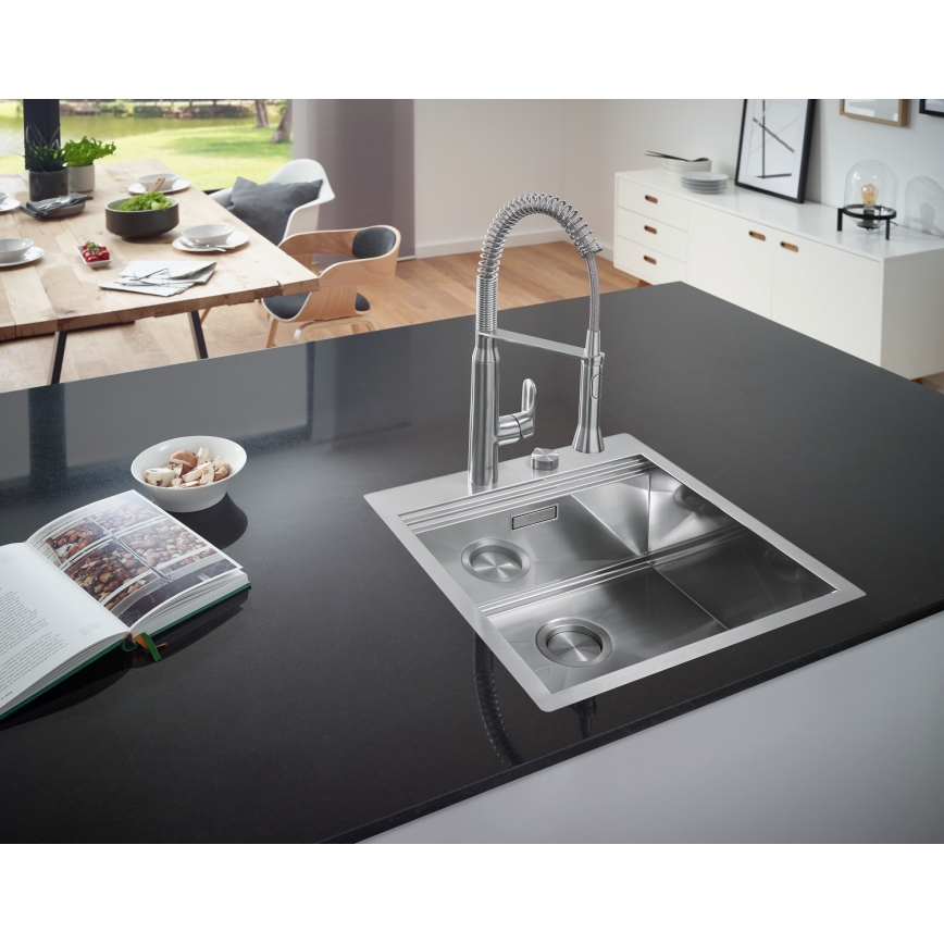 GROHE 31379DC0 - drezová batéria K7, nerez