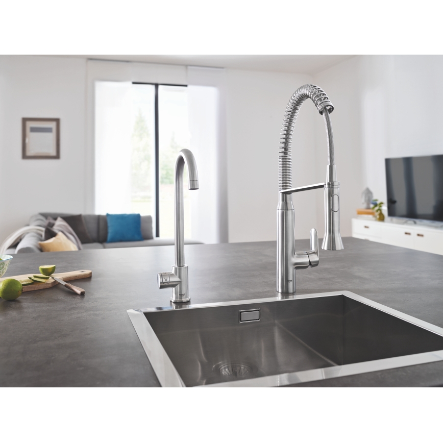 GROHE 31379DC0 - drezová batéria K7, nerez