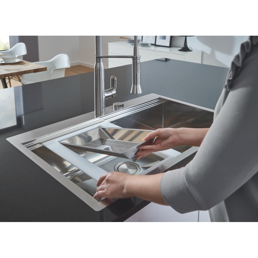 GROHE 31379DC0 - drezová batéria K7, nerez