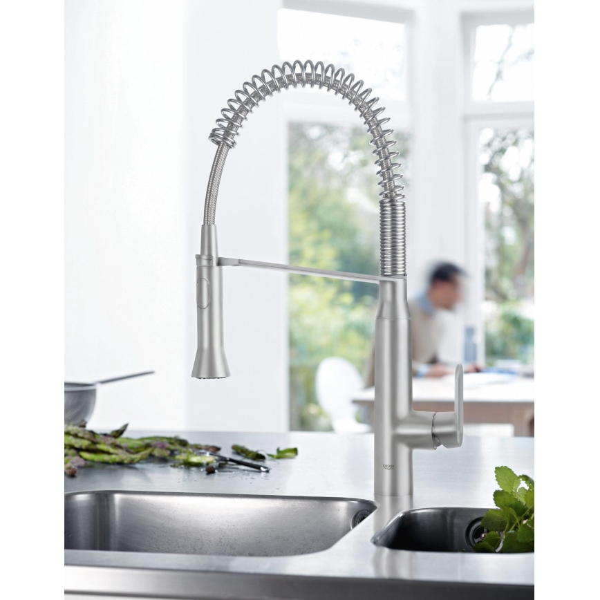 GROHE 31379DC0 - drezová batéria K7, nerez
