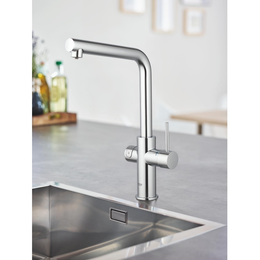 GROHE 31454001 - Drezová batéria BLUE HOME L-výpusť lesklý chróm