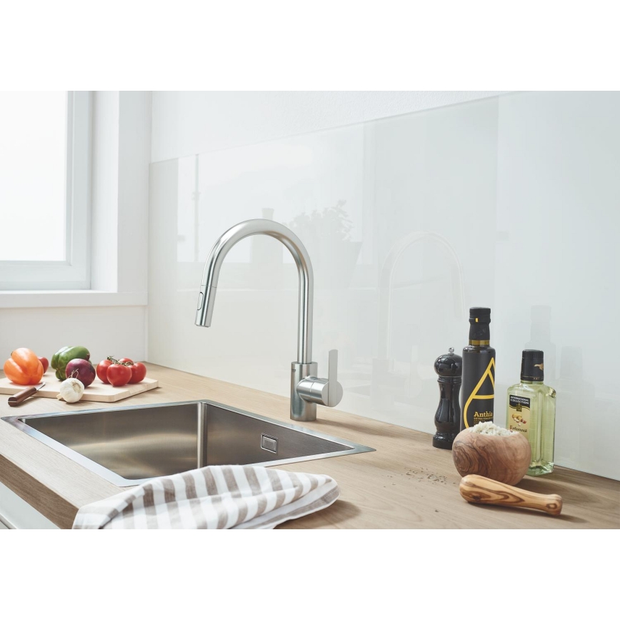 GROHE 31486DC1 - Drezová batéria FEEL z nerezovej ocele