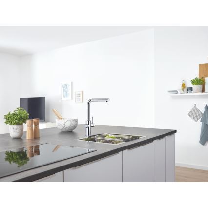 GROHE 31539000 - Drezová batéria BLUE HOME L-výpusť lesklý chróm