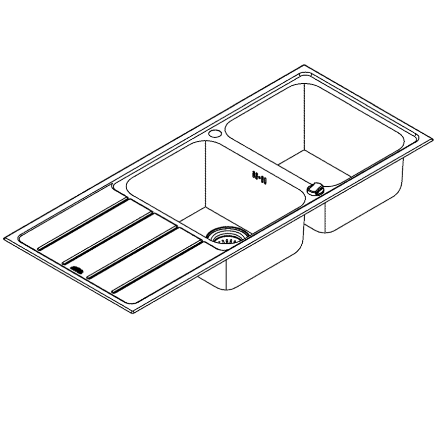 GROHE 31588SD1 - Drez K500 1160 × 500 mm nerez