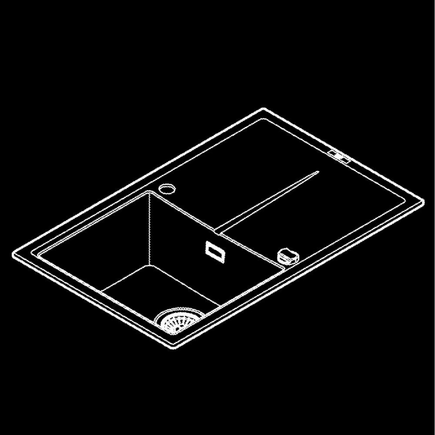 GROHE 31639AP0 - Kompozitný drez K400 780 × 500 mm čierny