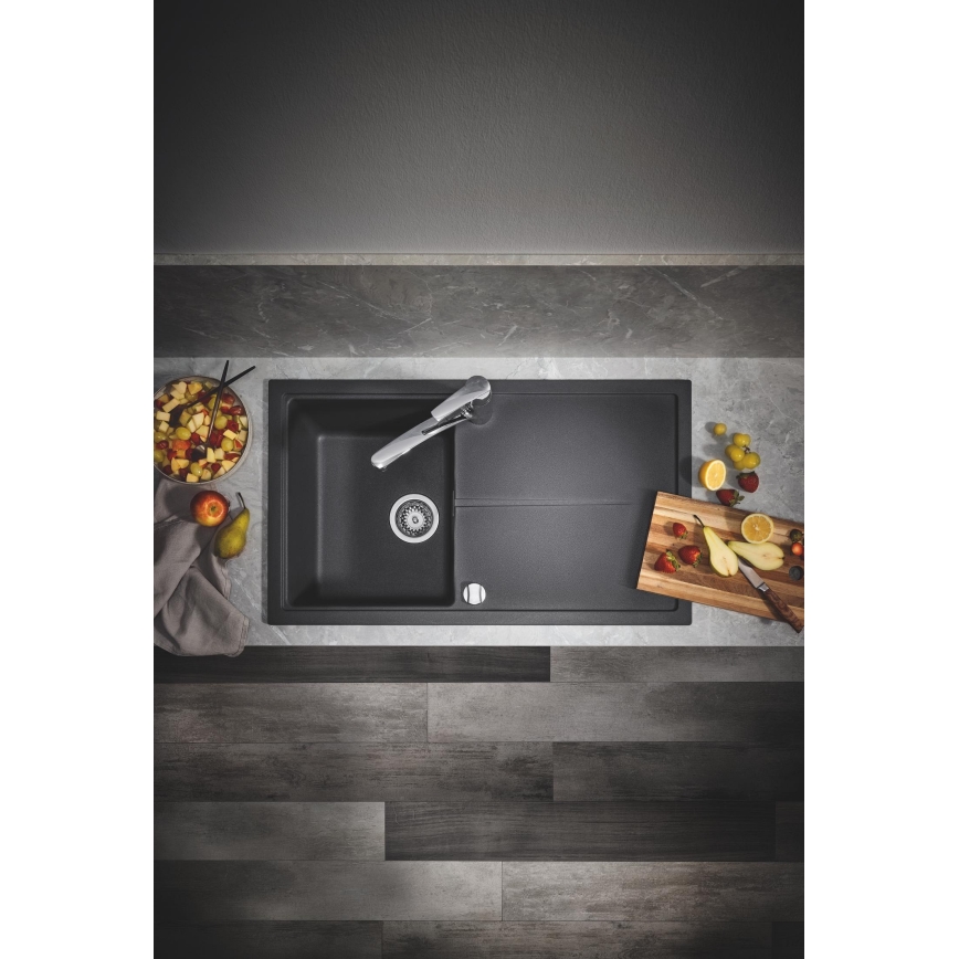 GROHE 31640AP0 - Kompozitný drez K400 860 × 500 mm granit/čierna