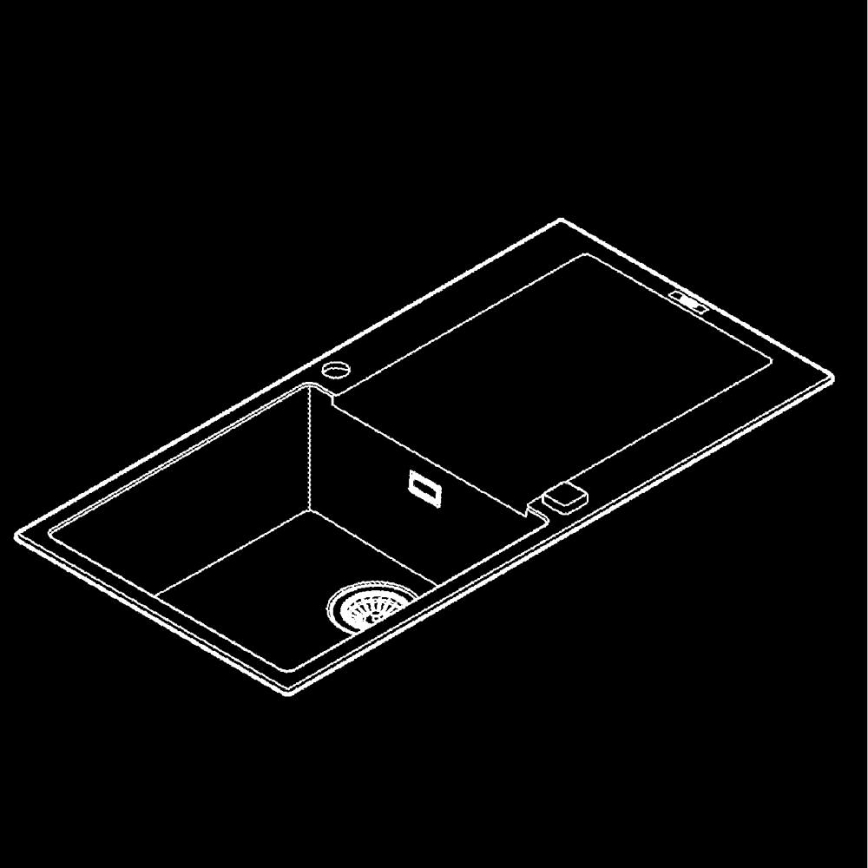 GROHE 31645AP0 - Kompozitný drez K500 1000 × 500 mm čierny