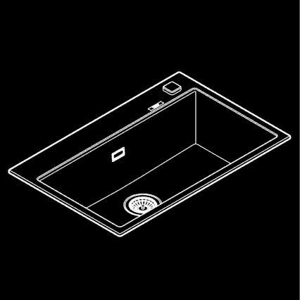 GROHE 31652AP0 - Kompozitný drez K700 780 × 510 mm granit/čierna