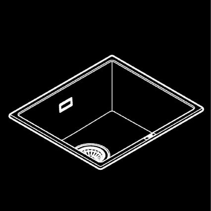 GROHE 31653AP0 - Kompozitný drez K700U 457 × 406 mm čierny