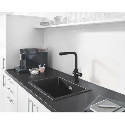 GROHE 31655AP0 - Drez K700U 610 × 460 mm čierny kameň/čierna