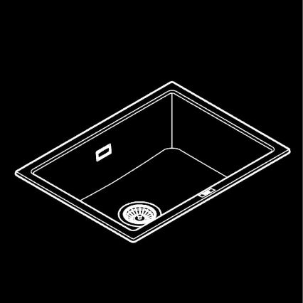 GROHE 31655AP0 - Kompozitný drez K700U 610 × 460 mm čierny