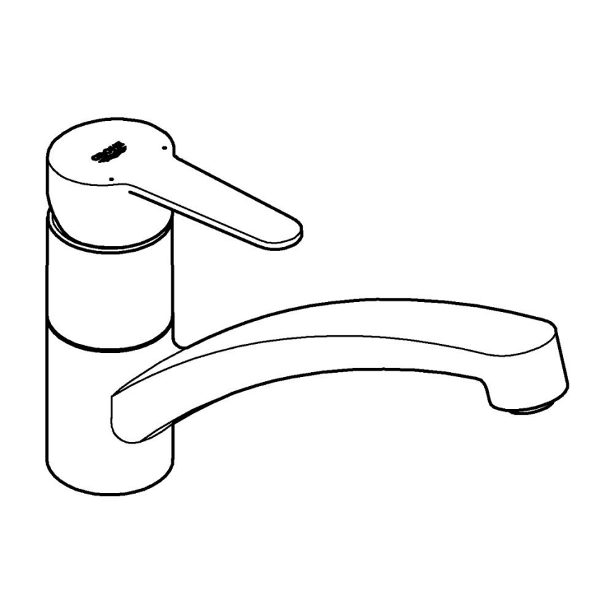 GROHE 31680000 - Drezová batéria BAUECO lesklý chróm
