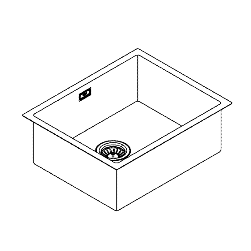 GROHE 31726SD0 - Kuchynský drez K700 550 × 450 mm, nerezový