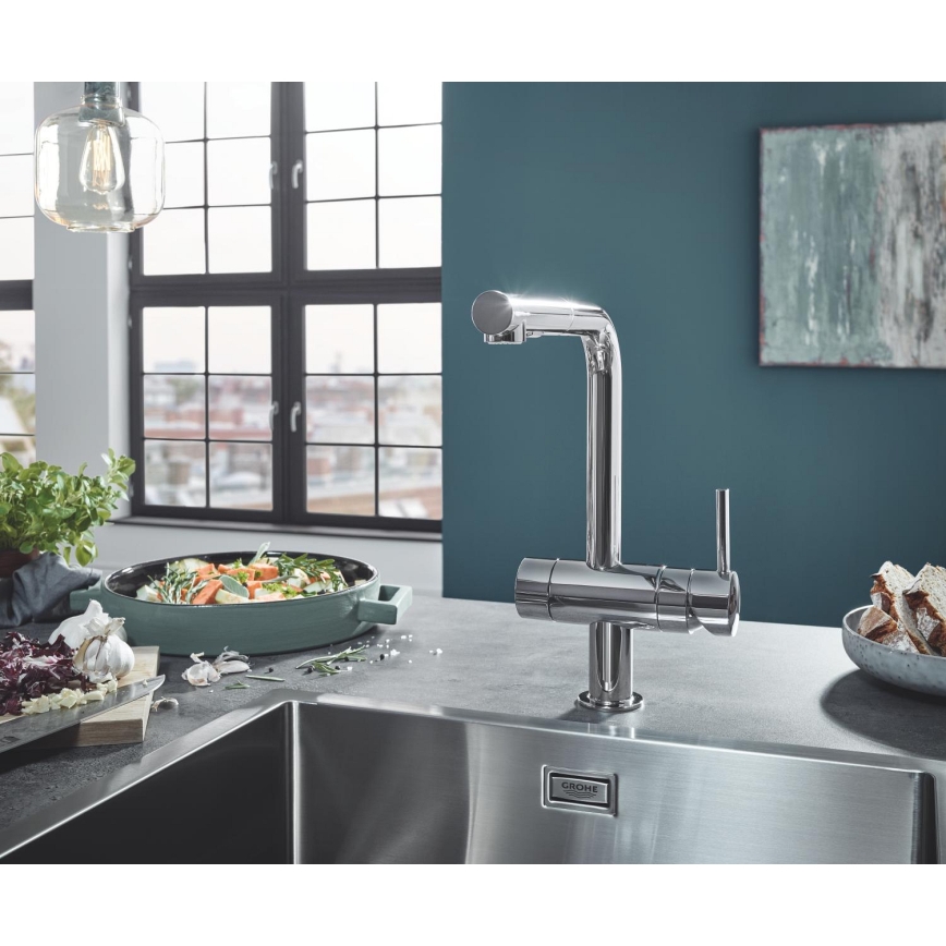 GROHE 31726SD0 - Kuchynský drez K700 550 × 450 mm, nerezový
