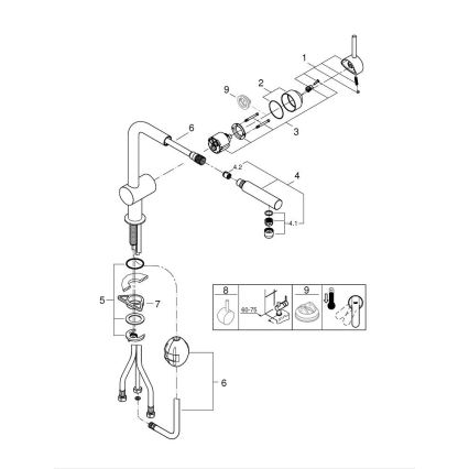 GROHE 32168DC0 - Drezová batéria A nerez