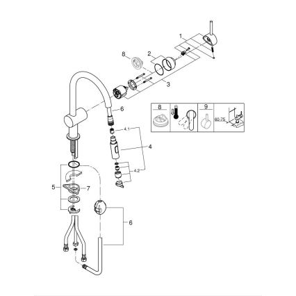 GROHE 32321DC2 - Drezová batéria, nerezové prevedenie