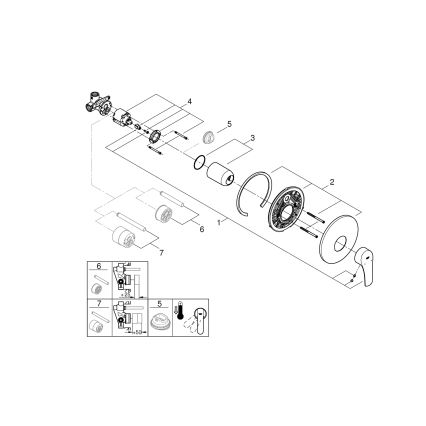 GROHE 32590002 - Sprchová batéria START lesklý chróm