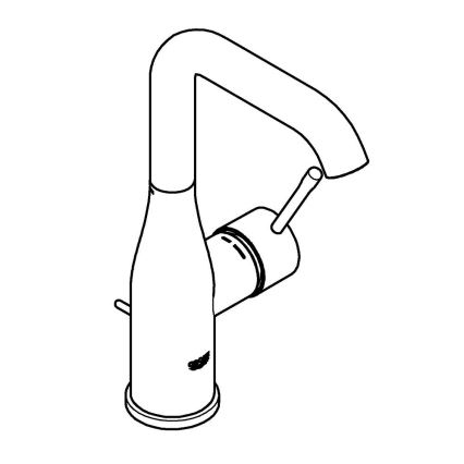 GROHE 32628GL1 - Umývadlová batéria ESSENCE veľkosť L zlatá