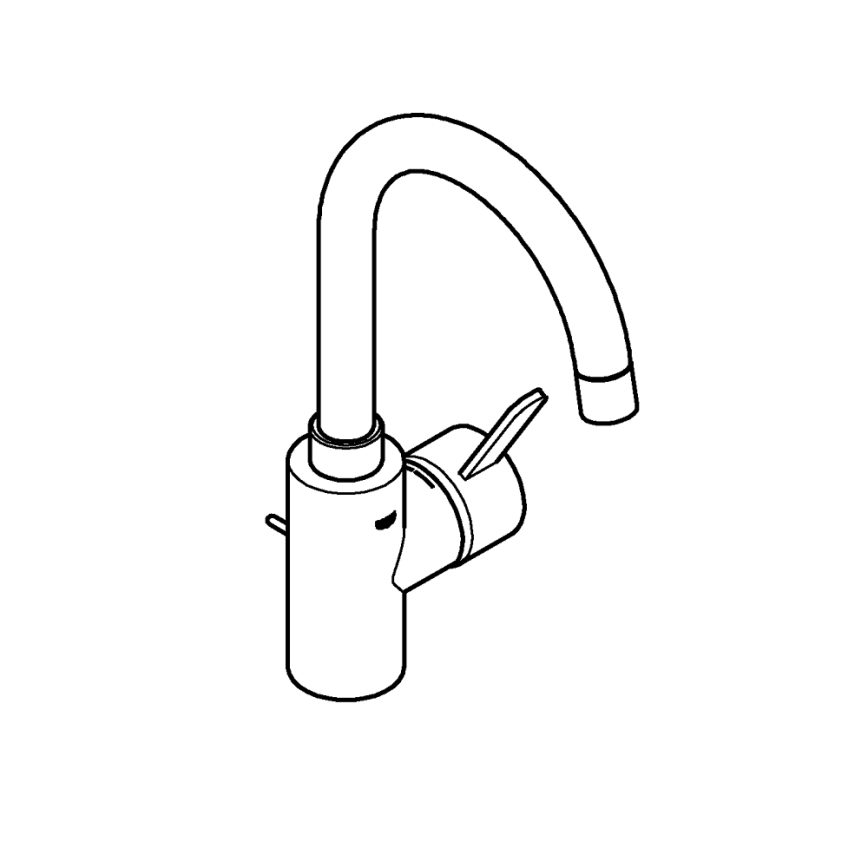 GROHE 32830001 - Umývadlová batéria EUROSMART COSMOPOLITAN veľkosť L chróm