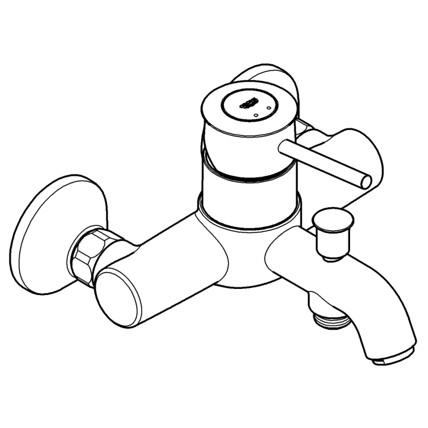 GROHE 32865000 - Vaňová batéria BAUCLASSIC DN 15 lesklý chróm