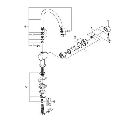 GROHE 32917GN0 - Drezová batéria A zlatá