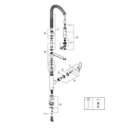 GROHE 32950000 - Drezová batéria K7 lesklý chróm