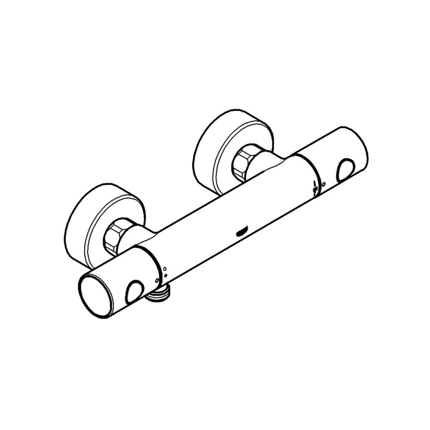 GROHE 34065AL2 -Termostatická sprchová batéria GROHTHERM 1000 COSMOPOLITAN DN 15 grafit