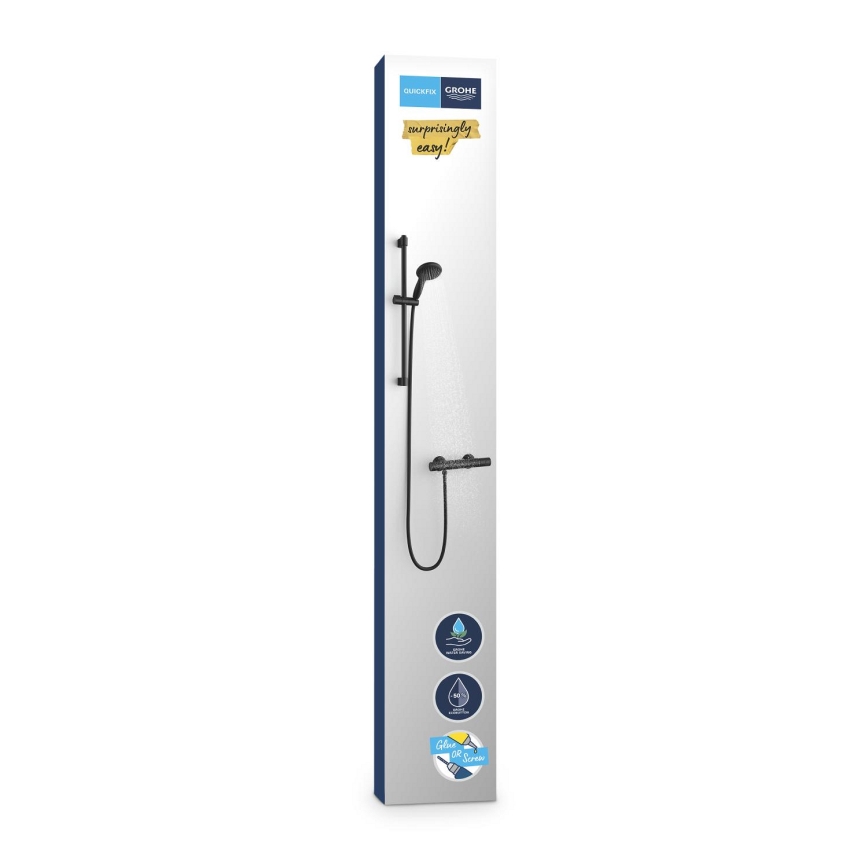 GROHE 345972431 -Termostatická sprchová batéria PRECISION START 12” 60 cm čierna