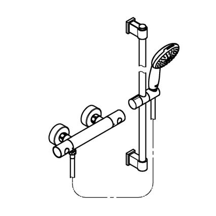 GROHE 34856000 - Termostatická sprchová batéria PRECISION GET 600 mm chróm