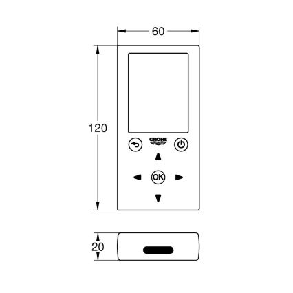 GROHE 36407001 - Diaľkové ovládanie lesklý chróm