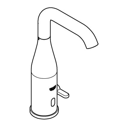 GROHE 36445000 - Infračervená elektronická umývadlová batéria ESSENCE E, lesklý chróm
