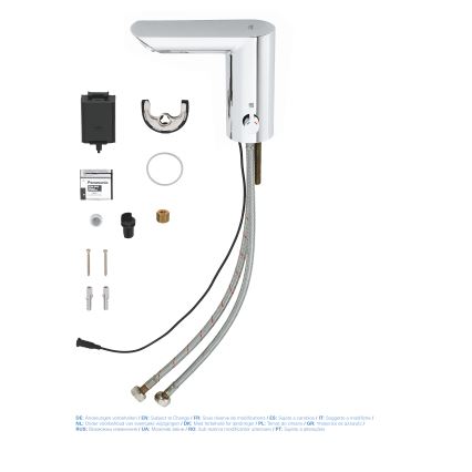 GROHE 36451000 - Elektronická umývadlová batéria BAU COSMOPOLITAN E lesklý chróm